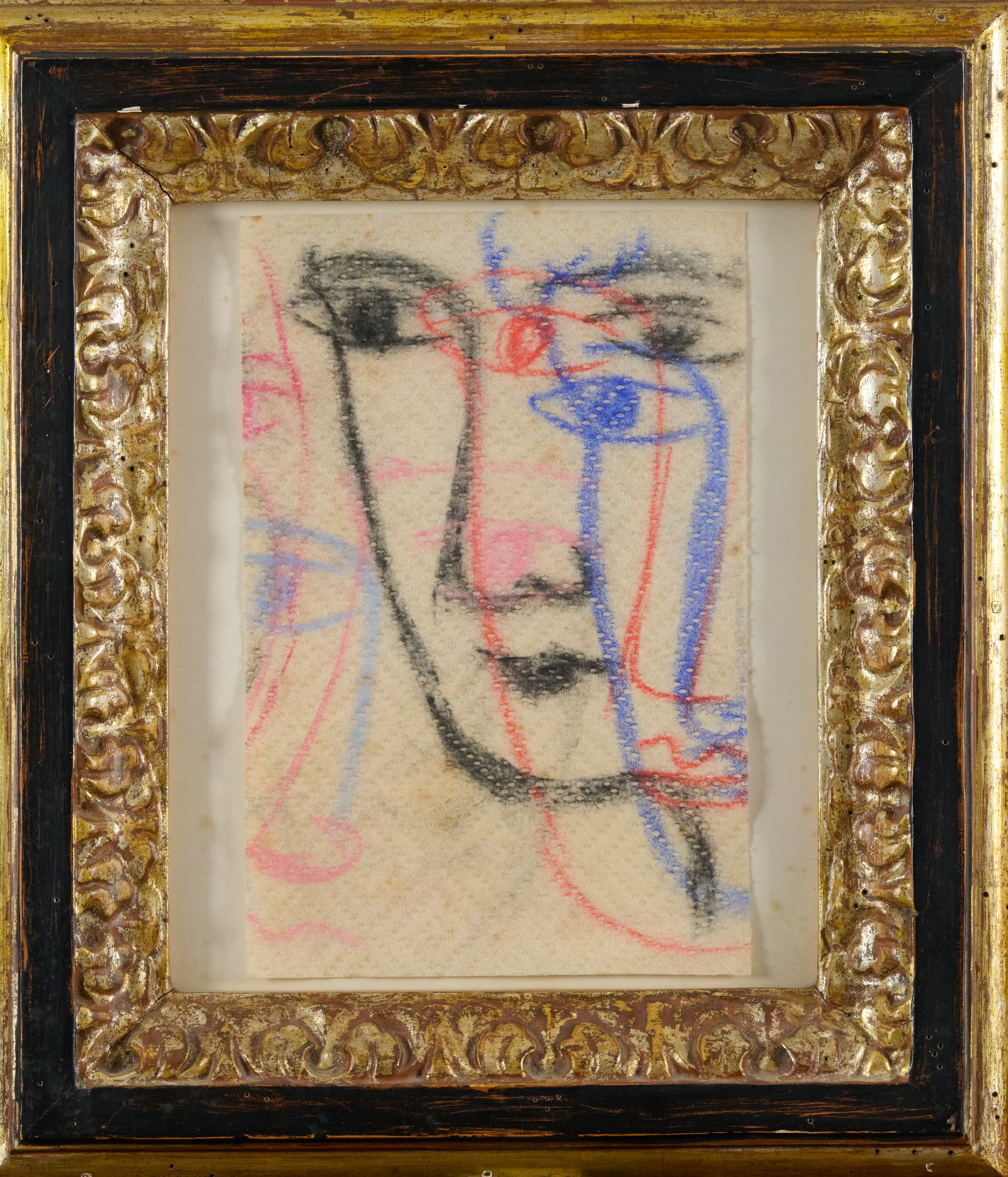 Sandro Chia - Volti - Da "Una teoria di teste" (pastelli su carta)