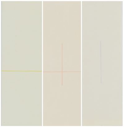 Tre acquerelli senza titolo (Giallo, Blu, Rosso), 1972