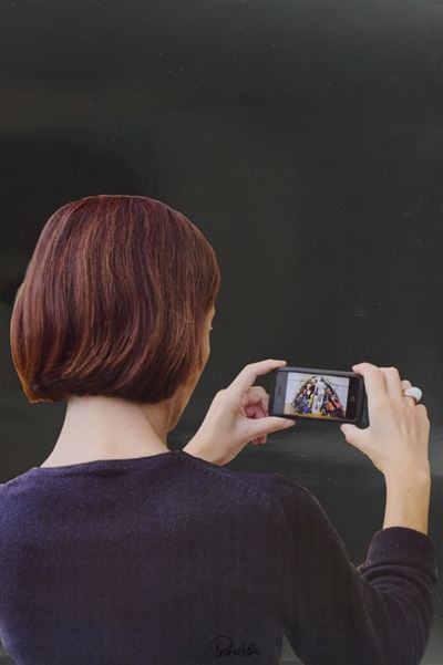 Fotografando la Venere, stampa offset con inchiostri UV (2015)