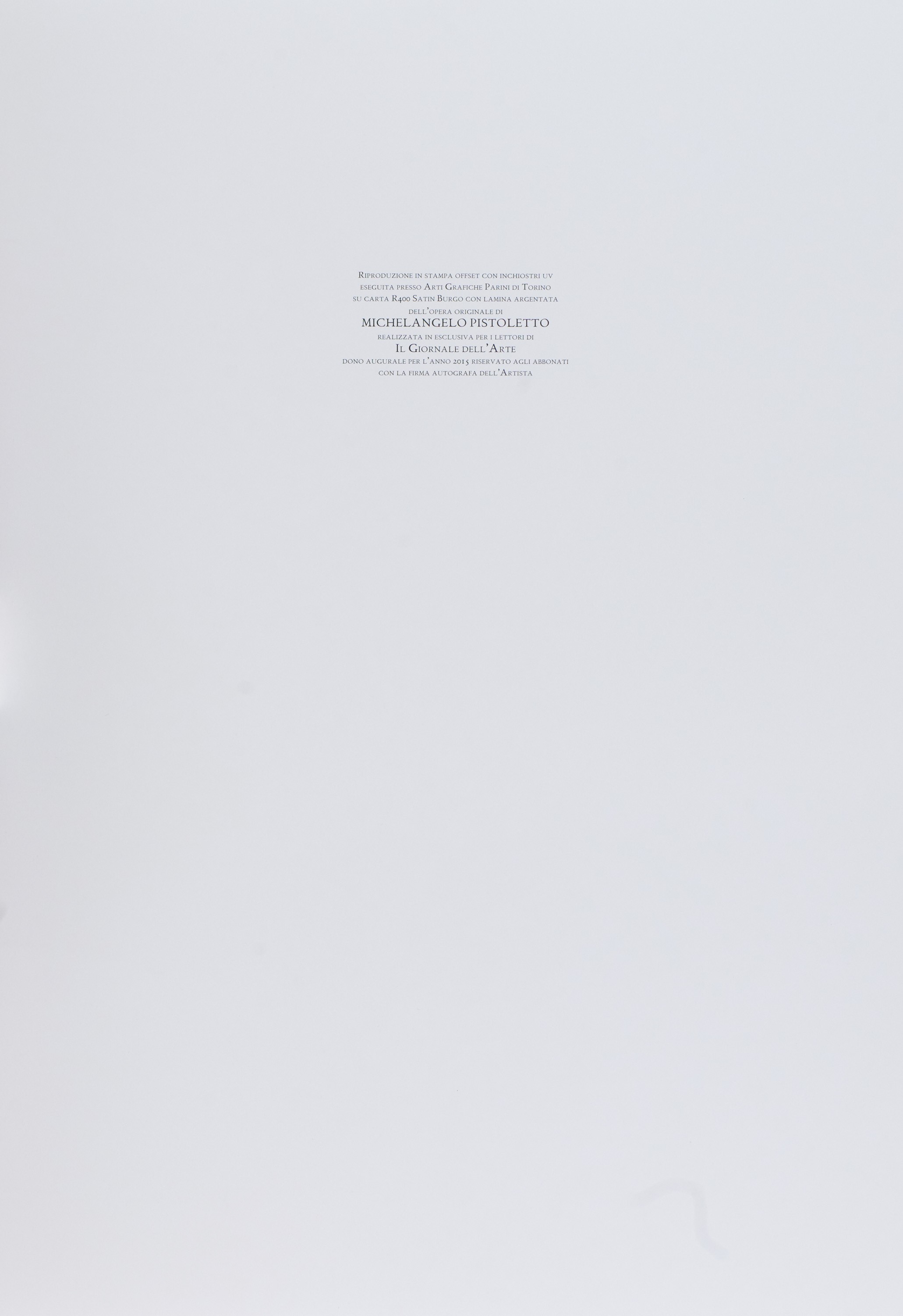 Michelangelo Pistoletto - Fotografando la Venere, stampa offset con inchiostri UV (2015)
