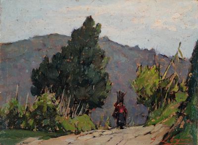 La Gabbrigiana, olio su tavola