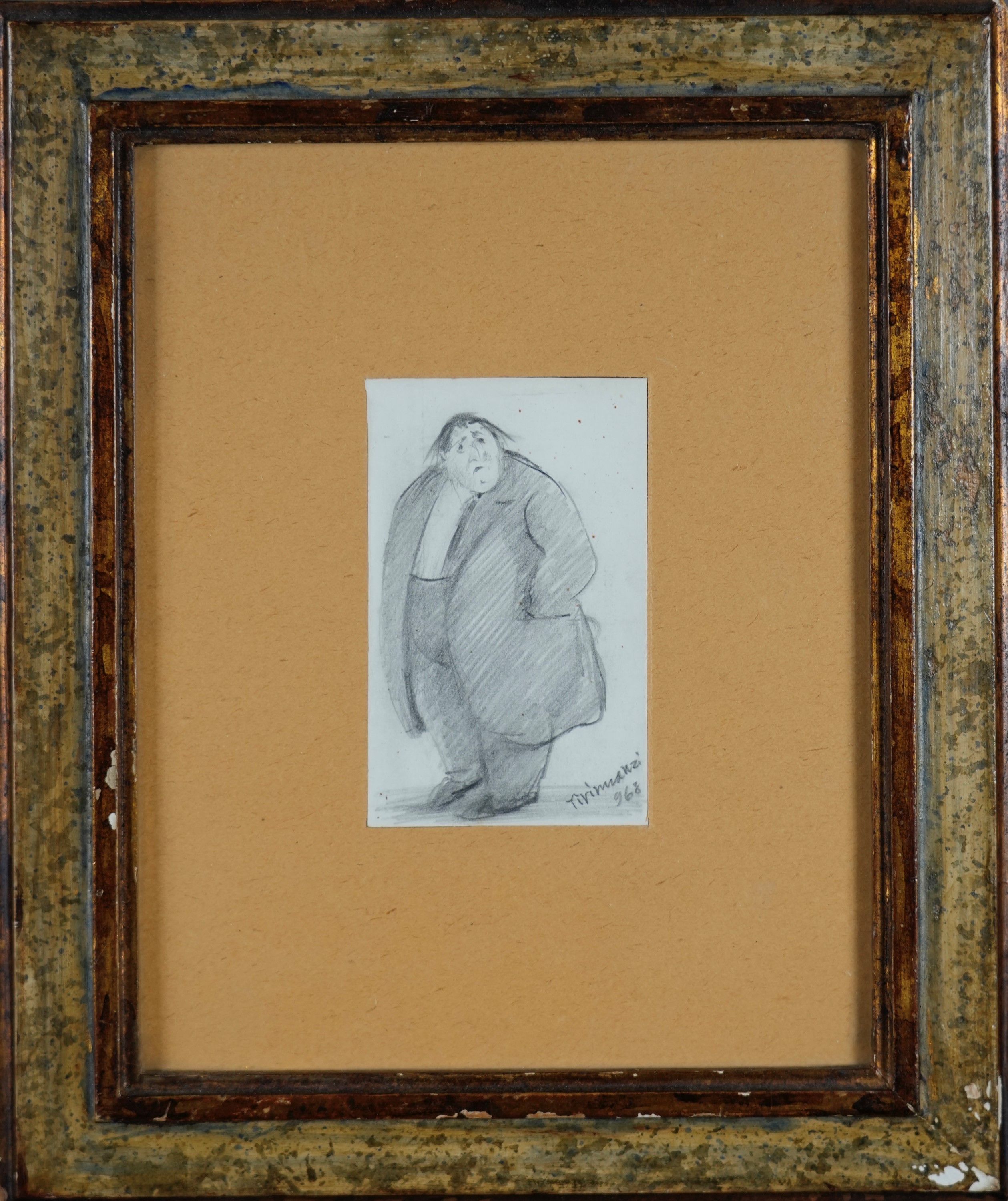 «Figura»; Tirinnanzi, «Innamorati» (lotti unico di due disegni)
