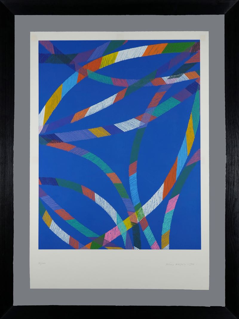 Piero Dorazio - Senza titolo (serigrafia a 27 colori, 1988)