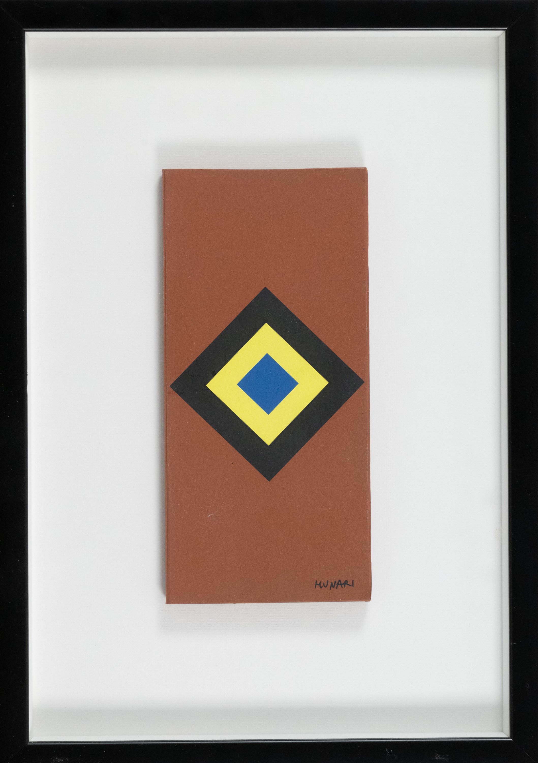 Bruno Munari - Mattonella in terracotta serigrafata (senza titolo)
