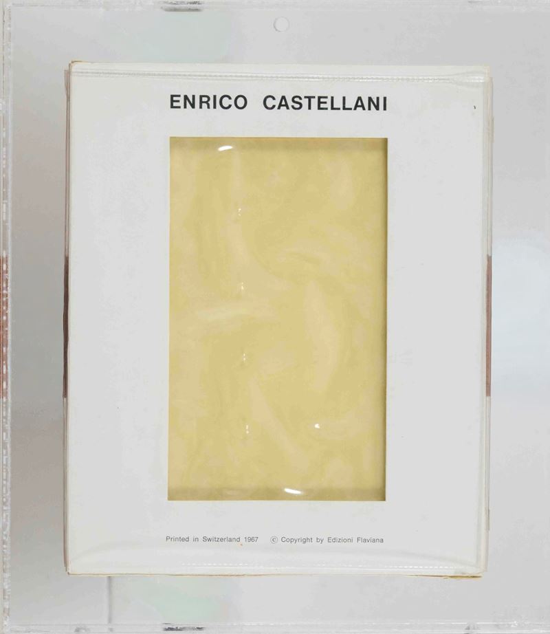 Enrico Castellani - Superficie Oro (multiplo in acetato, 1967)