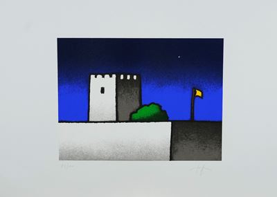 Notturno, serigrafia su carta