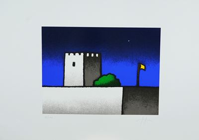 Notturno, serigrafia su carta