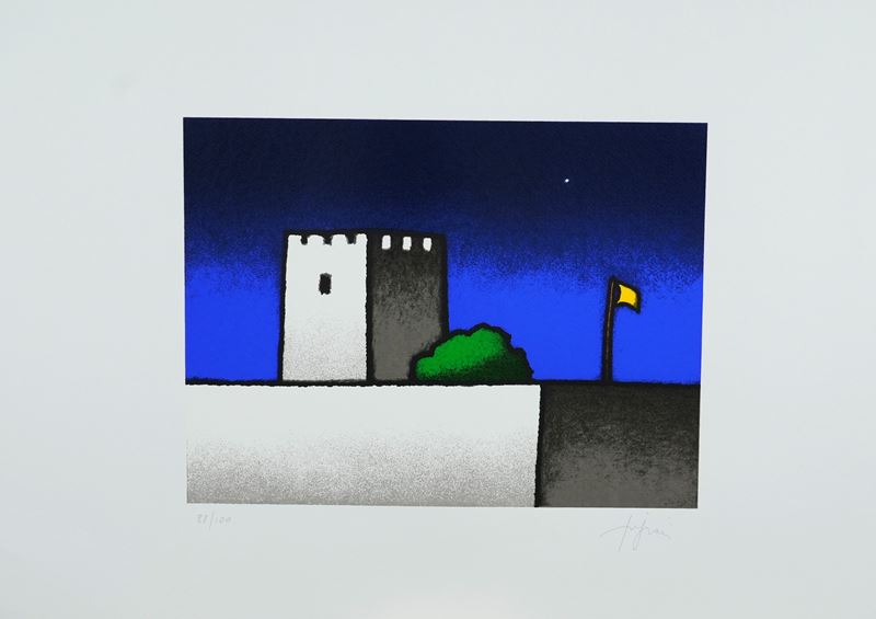Tino Stefanoni - Notturno, serigrafia su carta