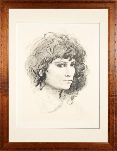 Volto, litografia su carta