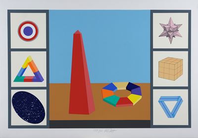 Senza titolo (serigrafia e collage su cartoncino)