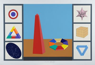 Senza titolo (serigrafia e collage)
