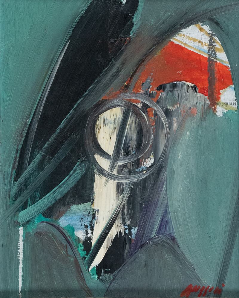 Piero Ruggeri - Napoleone, olio su masonite (1973)