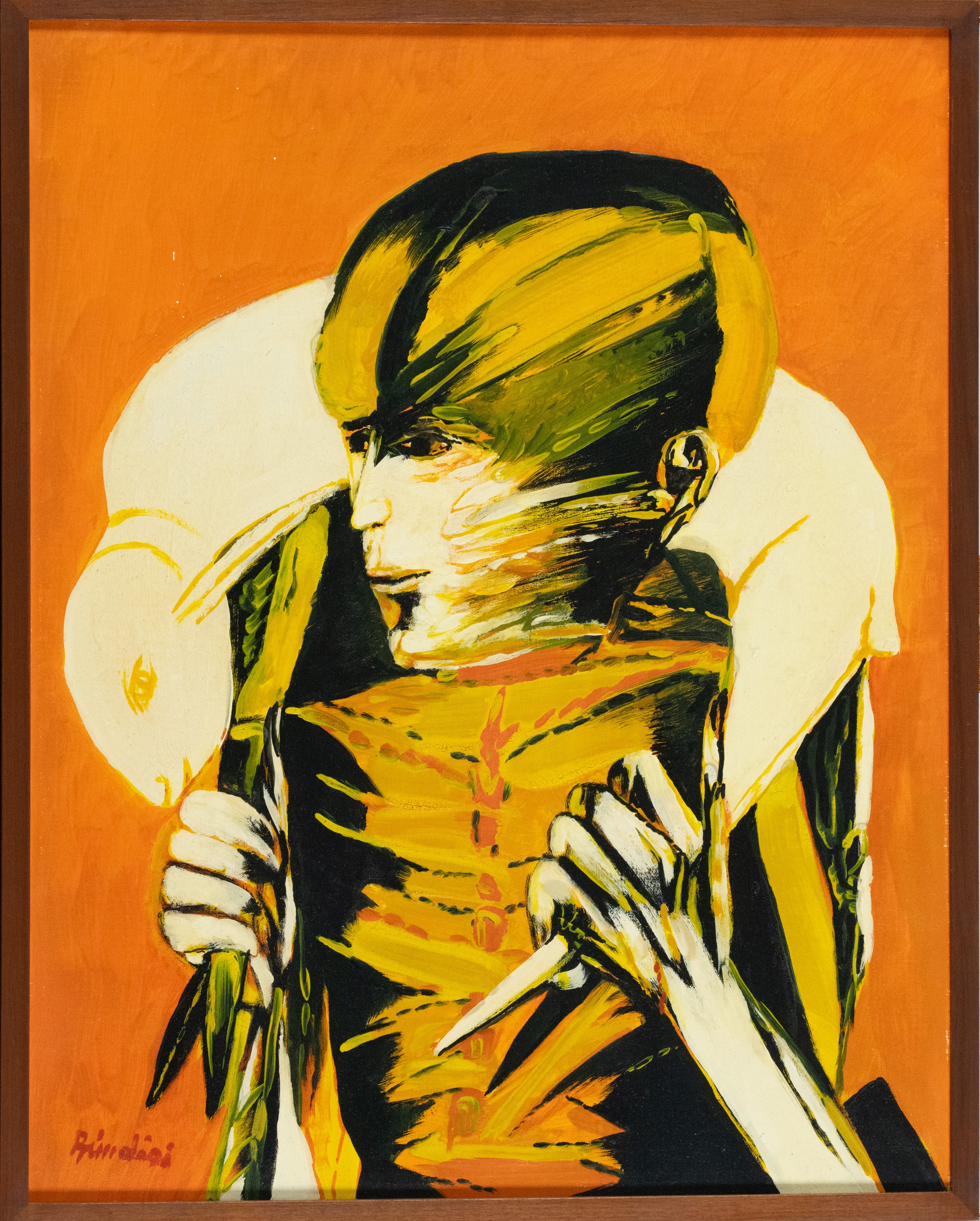 Remo Brindisi - Pastorale, olio su tela
