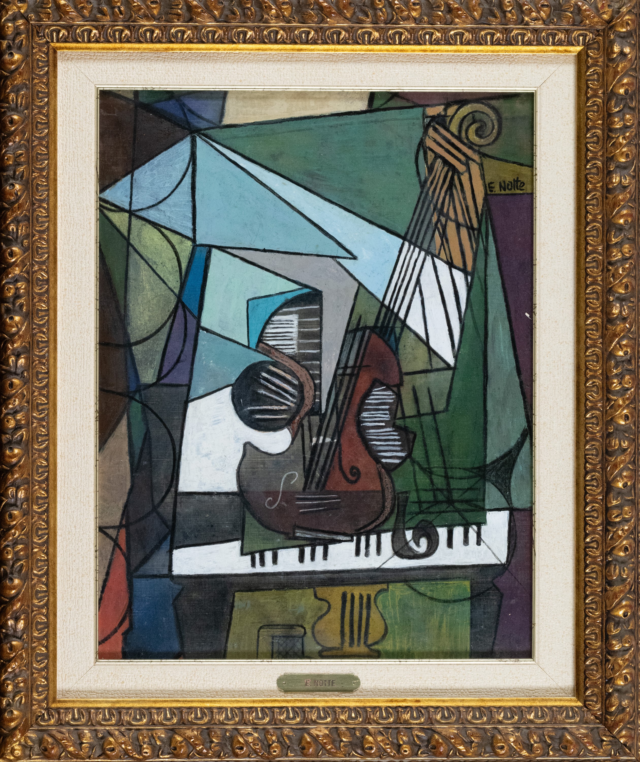 Emilio Notte - Senza titolo, olio su tavola
