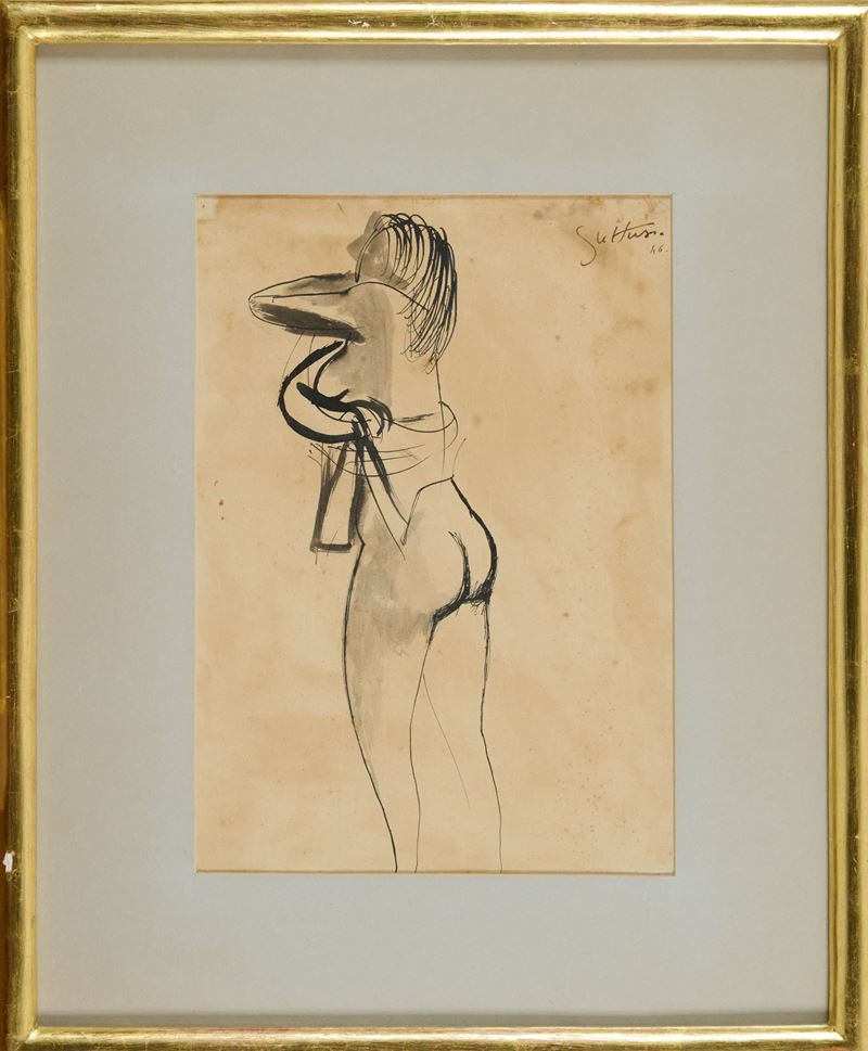 Renato Guttuso - Nudo di donna