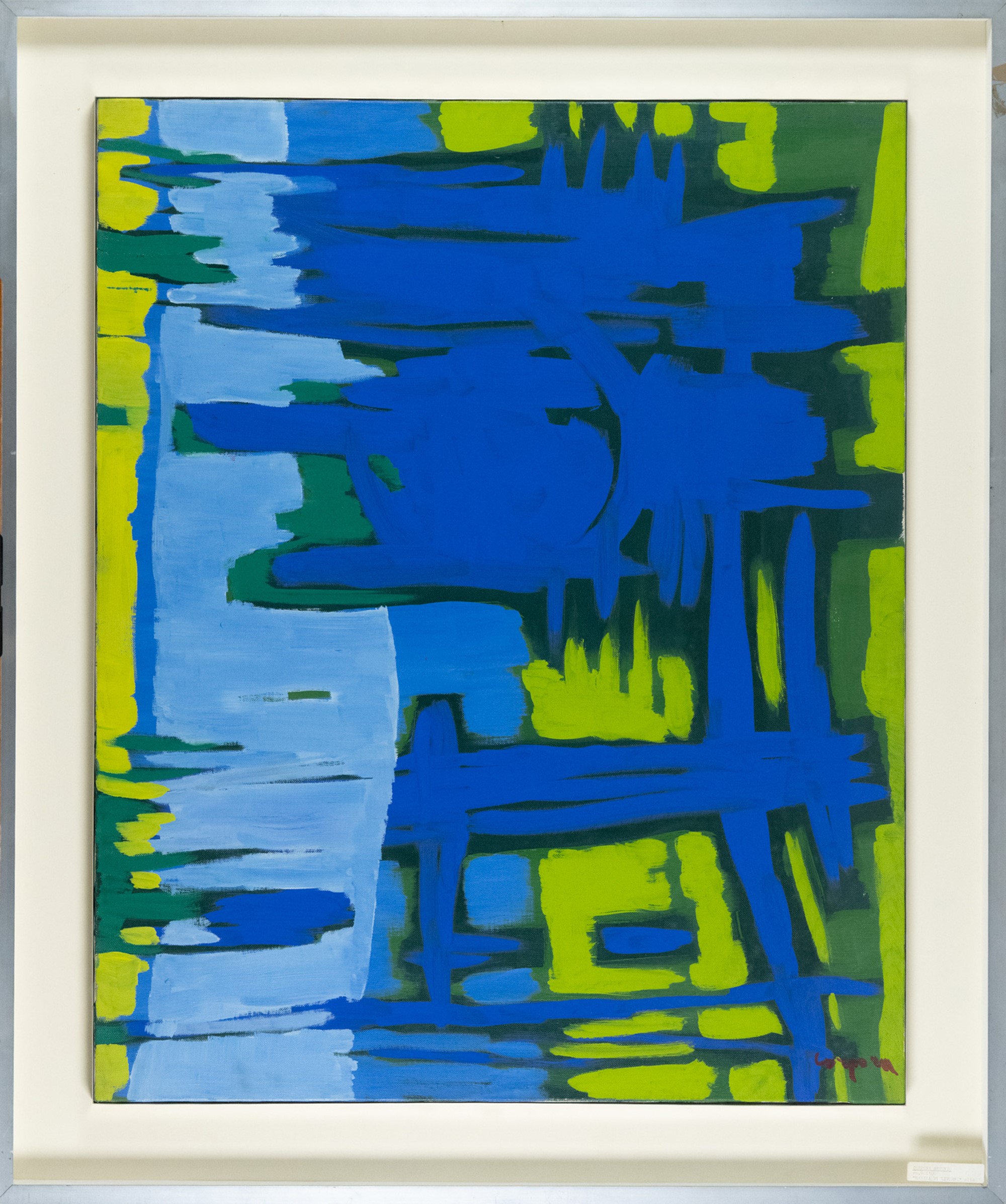Antonio Corpora - Marina di Livorno, olio su tela (1973)