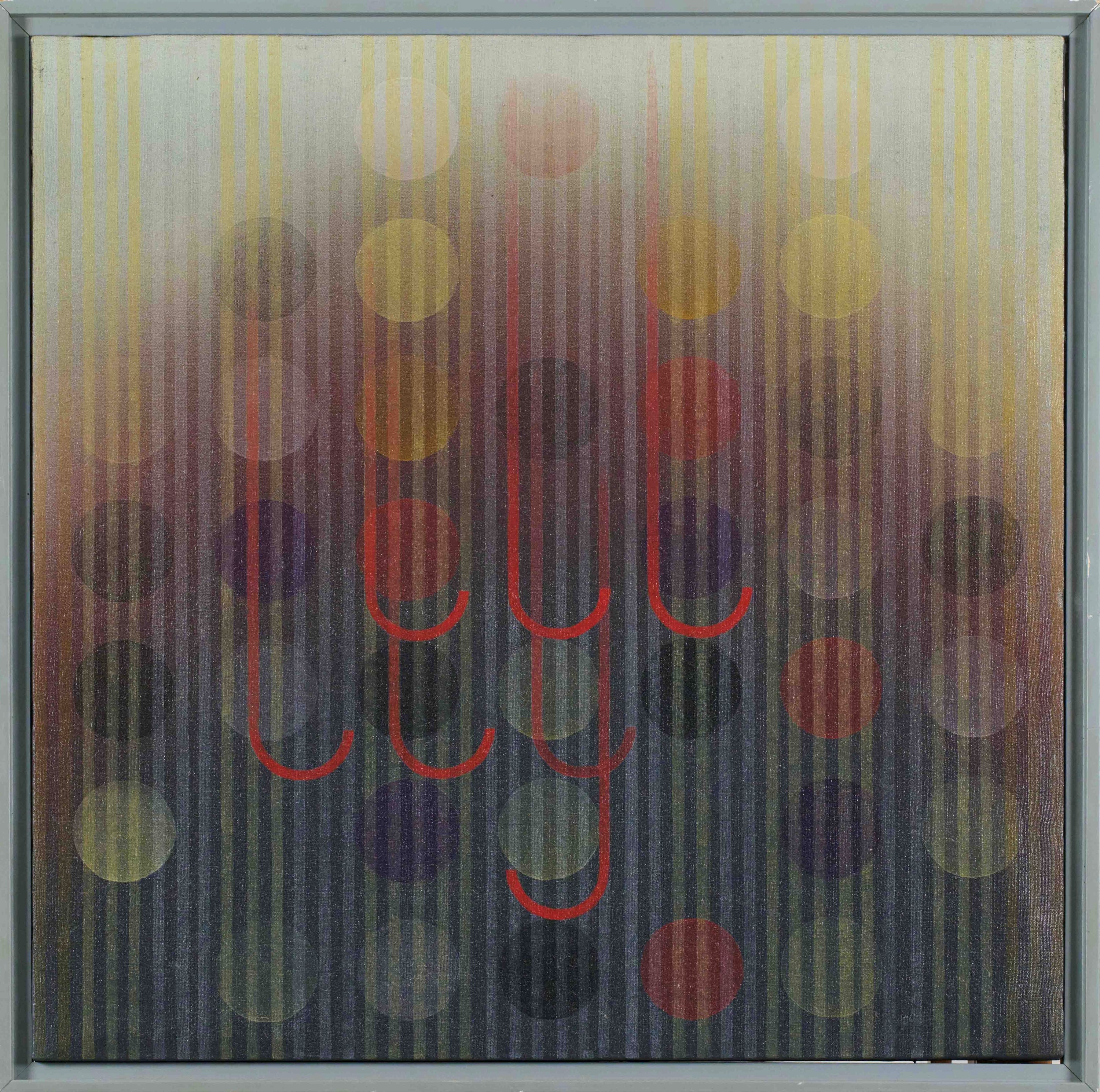 Carlo Nangeroni - Temi e variazioni 6, acrilico su tela (1993)