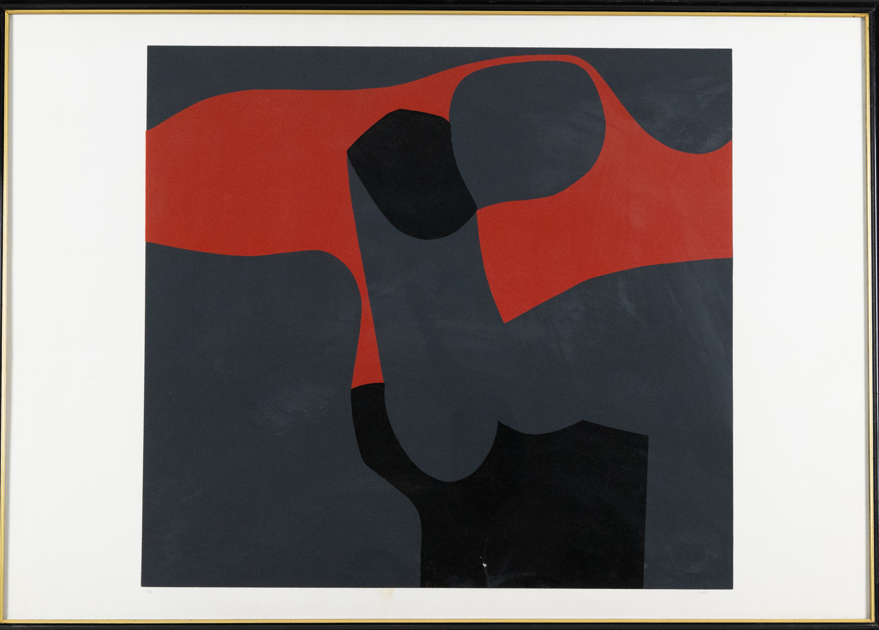Alberto Burri - Serigrafia 16, serigrafia su carta (1986-88)