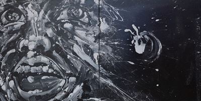 Senza titolo (Cromolux su due tele), 2007
