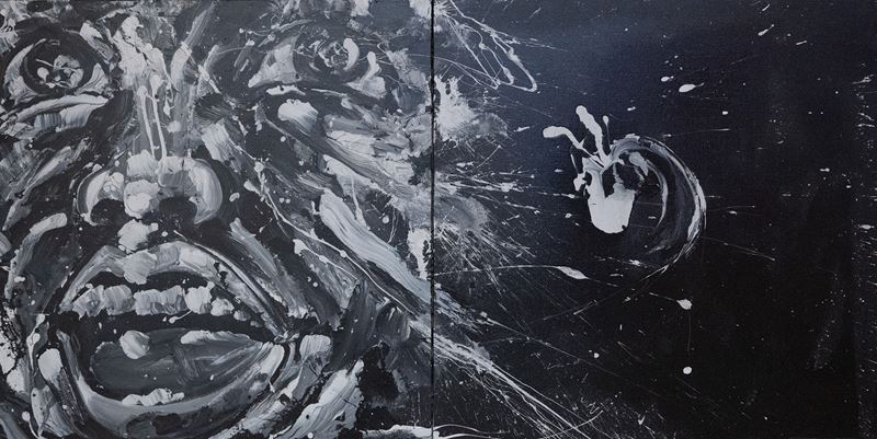 Roberto Coda Zabetta - Senza titolo (Cromolux su due tele), 2007