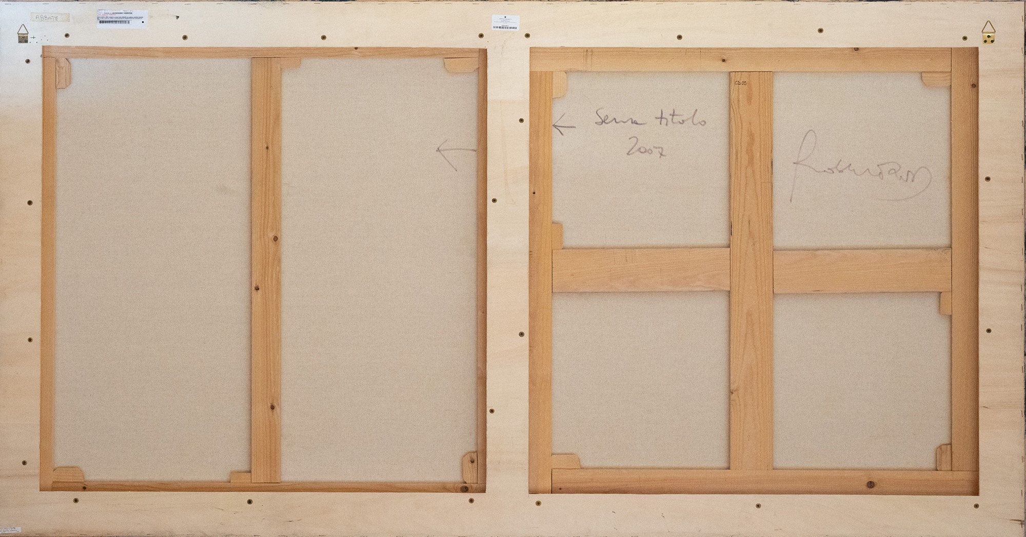 Roberto Coda Zabetta - Senza titolo (Cromolux su due tele), 2007