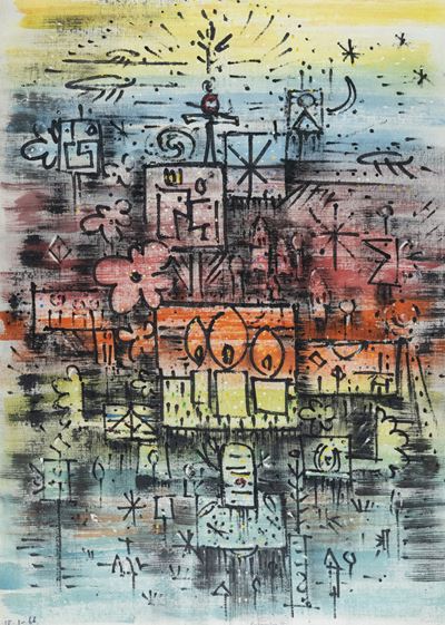 Embarcation III, tempera su tela (1966)
