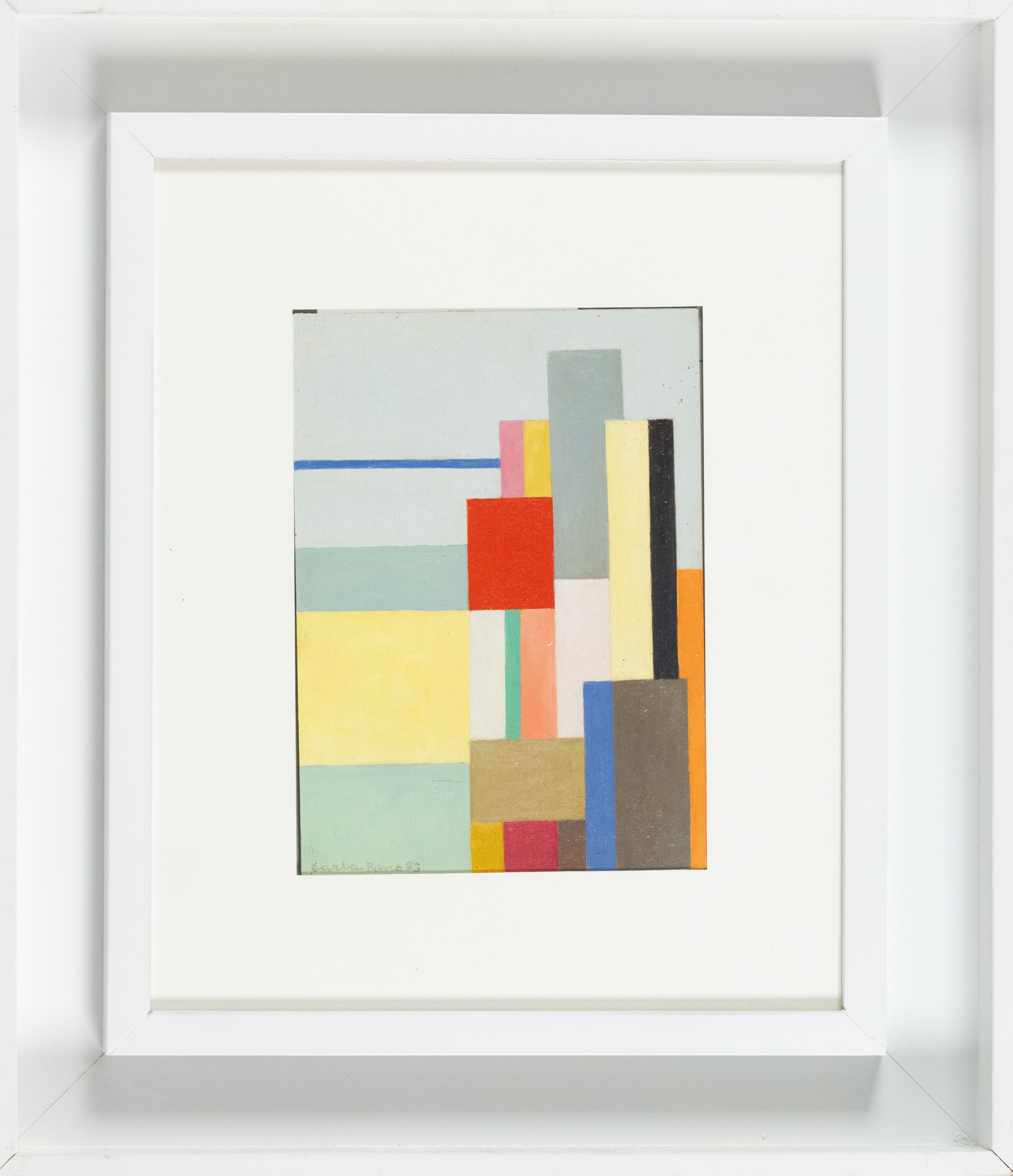 Carla Prina - Senza titolo (olio su cartone telato), 1983