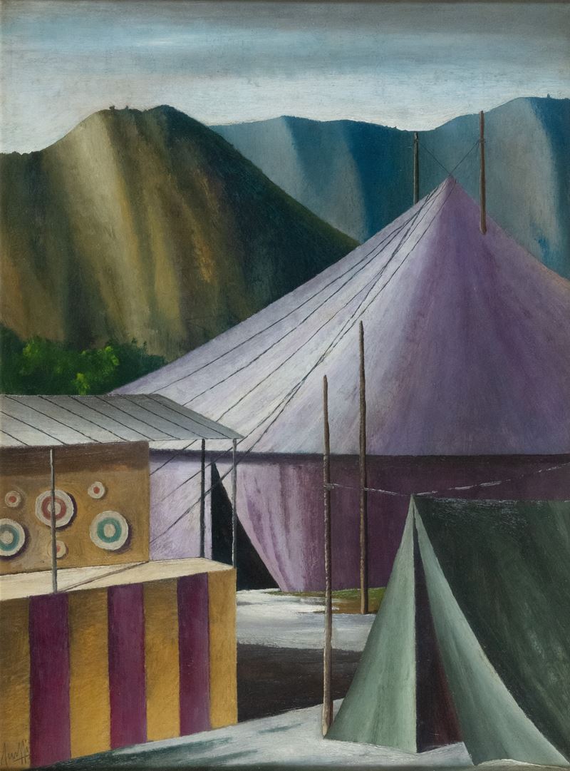 Marcello Scuffi - Senza titolo, olio su tela