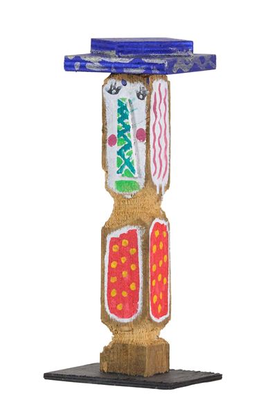 Gio’o Doll, tecnica mista su legno (2025)