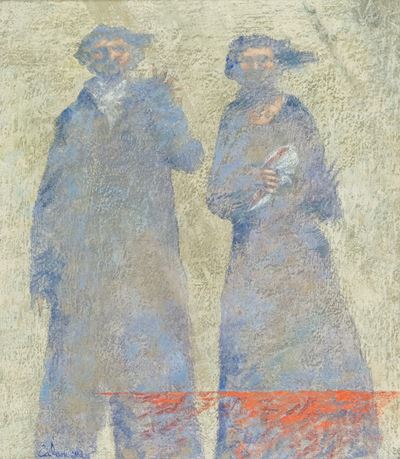 Due ombre blu, olio su tela (2008)