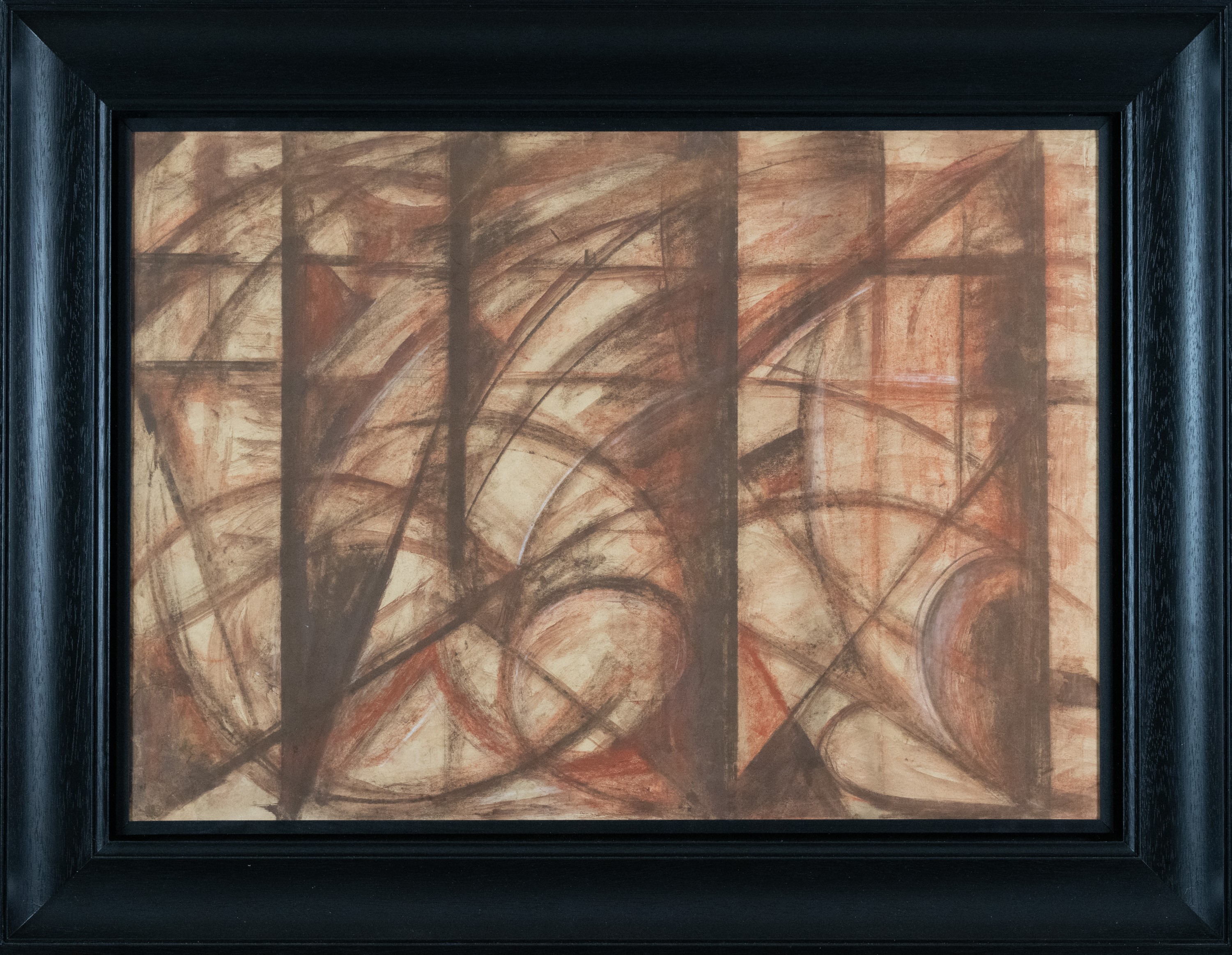 Giacomo Balla - Velocità d’automobile con luci (studio), tempera su carta da spolvero, 1913 ca.