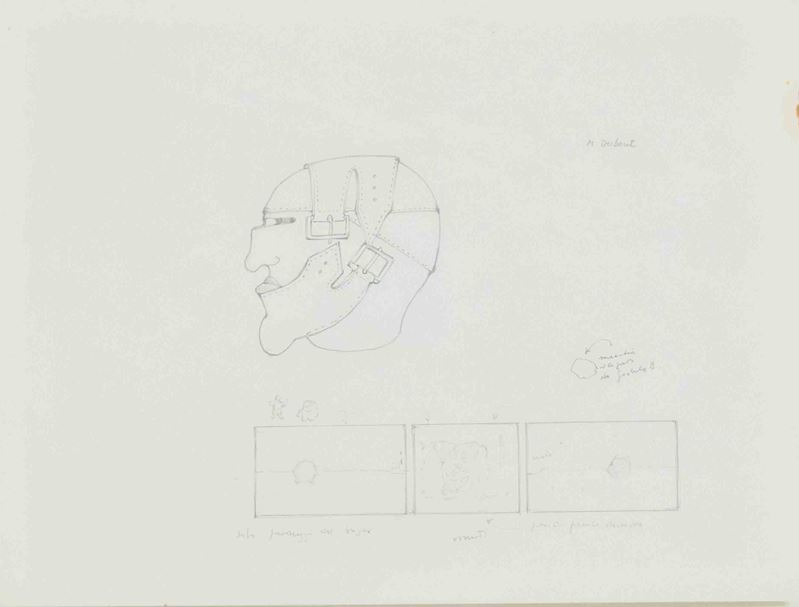 Gianfranco Baruchello - In Store 083 (matita e colori ad acqua su carta), 1988