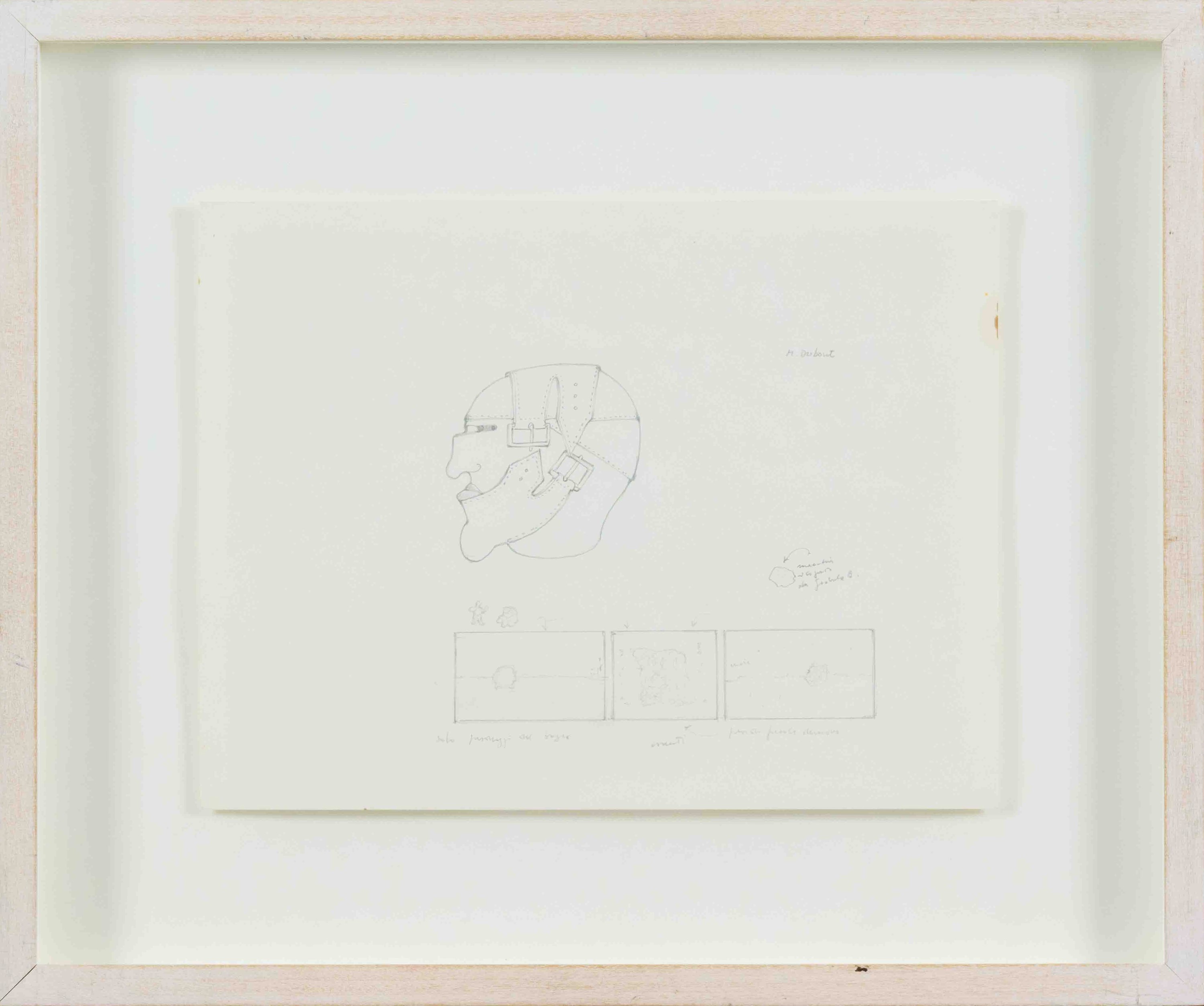 Gianfranco Baruchello - In Store 083 (matita e colori ad acqua su carta), 1988