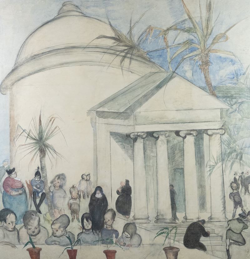 Lorenzo Viani - Istituto Minorile (tecnica mista su tavola)