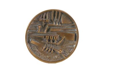 Medaglia per il Comune di Milano in bronzo, diametro 7 cm (1978)