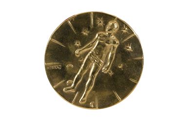 Medaglia in bronzo dorato