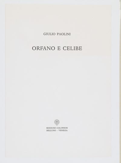 Orfano e celibe (tavole fustellate e disegno a matita)